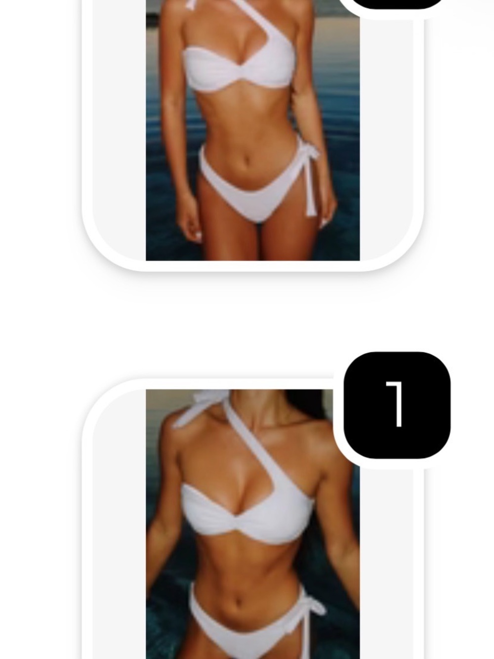 Bridal swim wear! Soulmate Cheeky Bikini Bottom/Skylar Asymmetrical Bikini Top